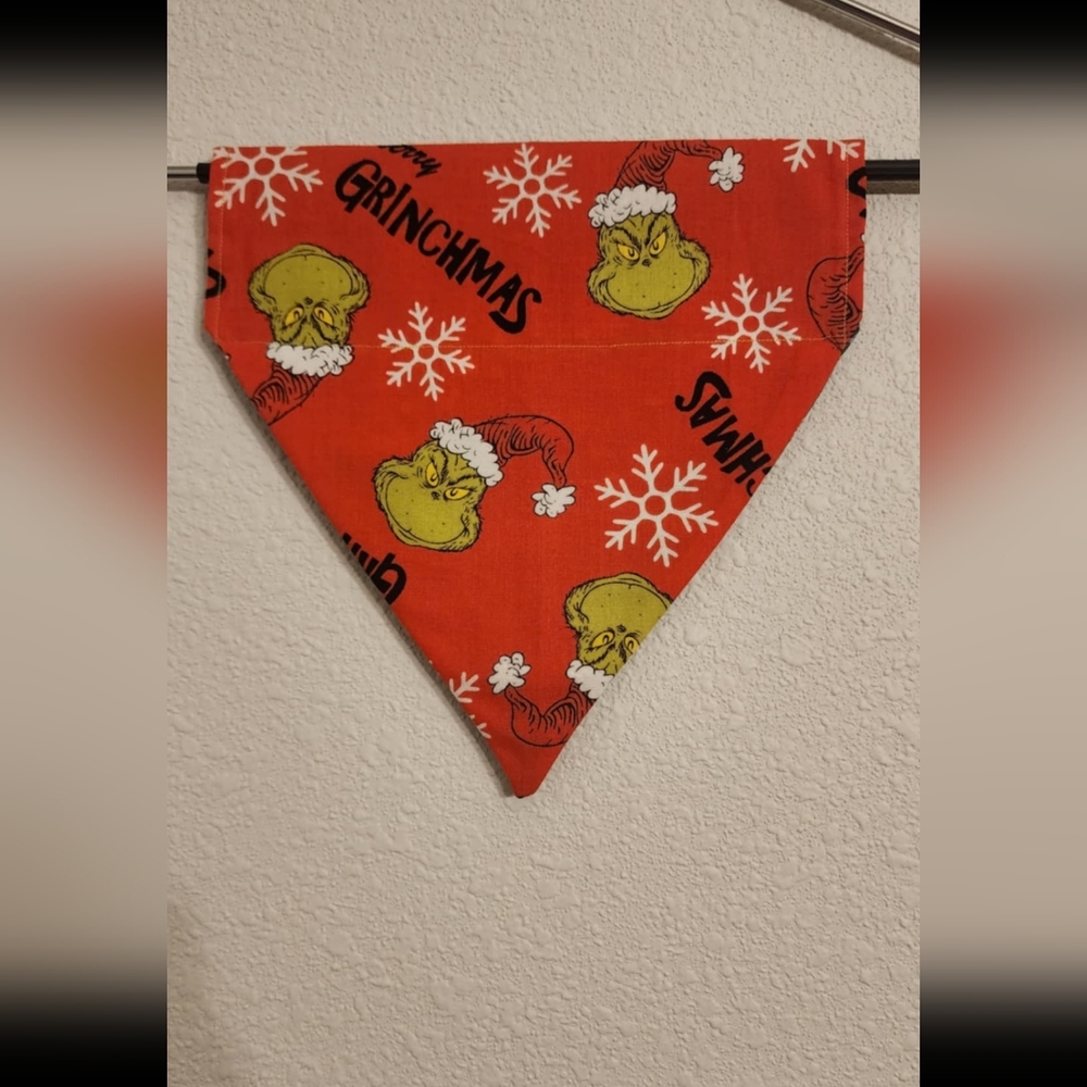 Grinch Christmas Dog Bandana